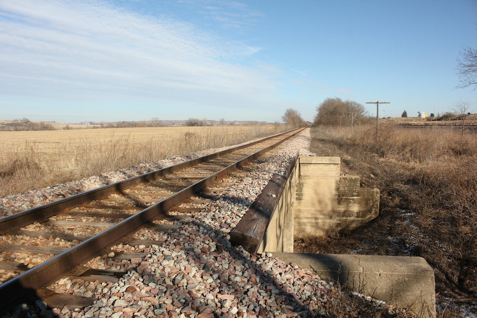 Looking east